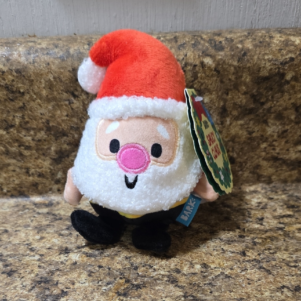 Bark‎  Saucy Claus Santa Plush Dog Toy NWT Size Small 0-20 Pounds